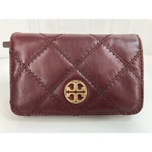Tory Burch Willa Medium Wallet Claret
